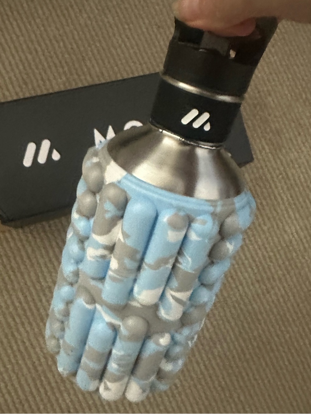 Foam Roller Massage Stick by (unknown) - Light Blue & Gray